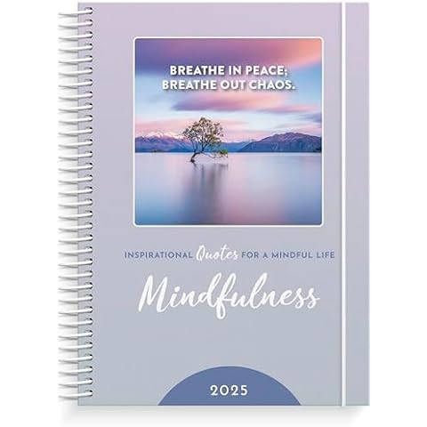 Burde Planner 2025 | Mindfulness planner | Weekly & Daily Planner | Spiralbound | December 2024 to January 2026 | Hardcover Cover
