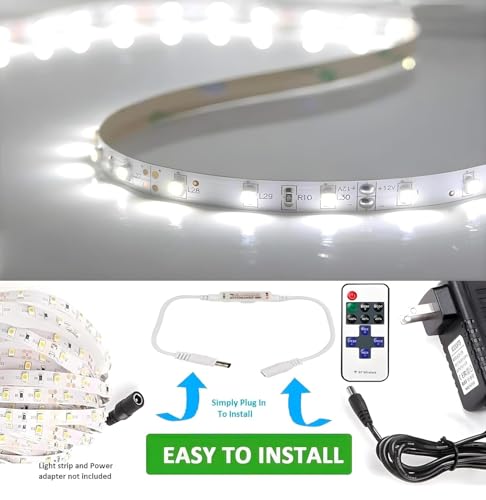 Image of Mini RF LED Dimmer With Jack 5V 12V 24V DC Single Color Light Controller 11 Key Wireless Remote 12A Brightness Speed Adjustable for 2835 3528 5050 LED Strip