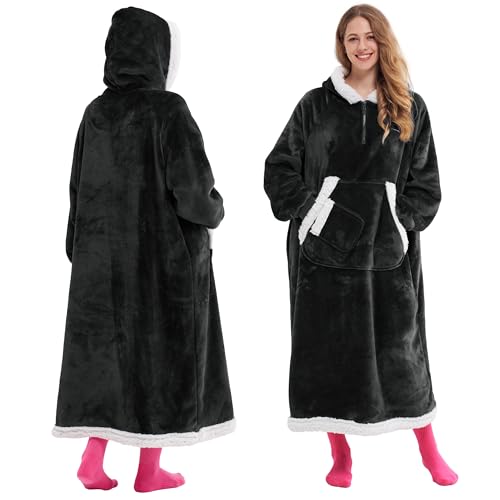 Giggling Getup Wearable Blanket Hoodie for Women Men Gifts for