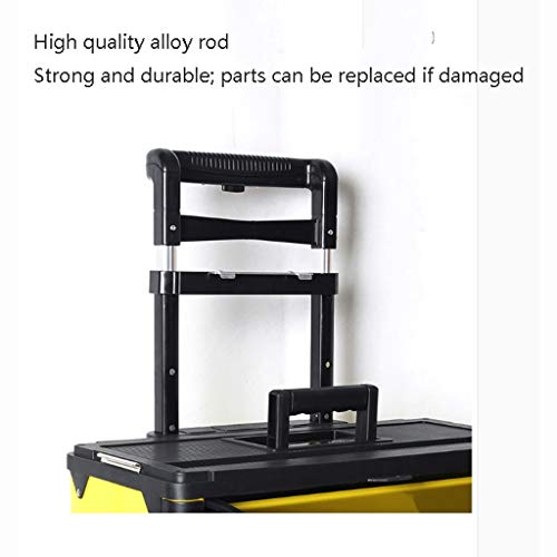 LMJ Werkzeugkasten Trolley Werkzeugkästen Vierlagige Kombinierter Pull Rod Werkzeugkasten mit hoher Kapazität… – Bild 5