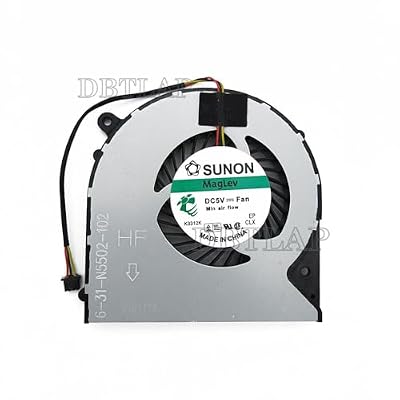 CPU Cooling Fan Compatible for CLevo W350DW N350DW M510D1 N550RC Series DFS551205WQ0T FH22 6-31-N5502-102 5V 0.50A Fan