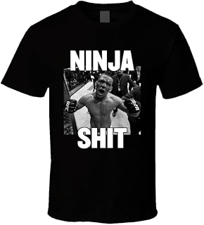 Nate Nick Diaz Ninja Shit MMA Fighting T Shirt