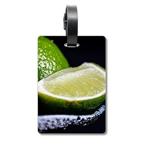 Étiquette valise voyage motif citron vert contre la perte