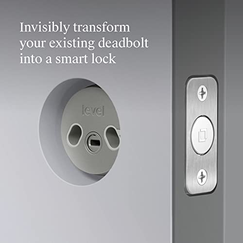 Level Bolt Smart Lock - Smart Deadbolt That Works With Your Existing Lock For Keyless Lock Entry, App-Enabled Bluetooth Lock With Smartphone Access, Compatible With Apple Homekit #TOP1