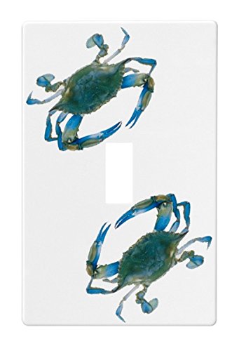 Blue Crab Wallplate Decorative Switch Plate Cover (1 Gang - Single
