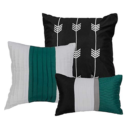 Luxlen. Luxury 7 Piece Comforter Set, Teal, California King (Ps-21186-Teal-Ck) #TOP3