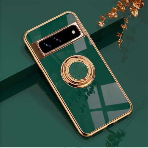 Coque Google Pixel 7 Pro avec support antichoc silicone plaqué vert - 2