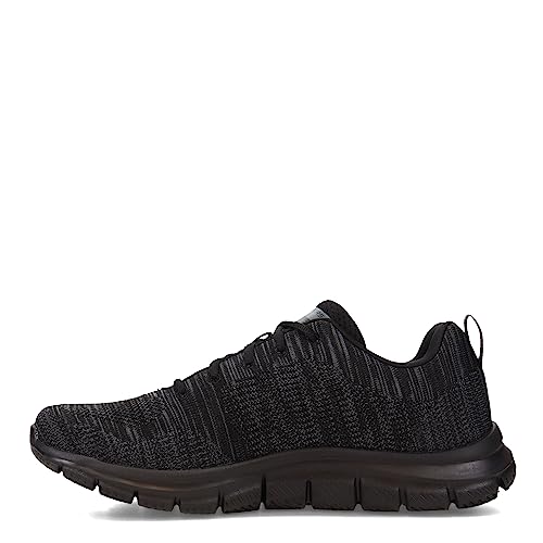 Skechers 232298 BBK, Basket Homme, Black Knit/Black Trim, 41 EU