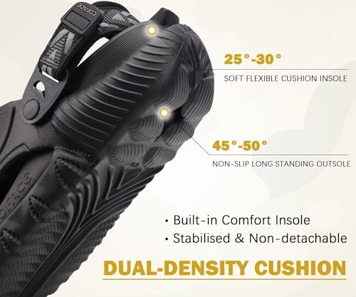 Image of COFACE Mens Orthotic Clogs Orthopedic Mules for Men Recovery Sandals Man Plantar Fasciitis Summer Casual Size 7-15