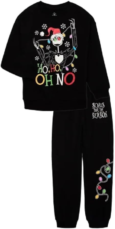 Disney Nightmare Before Christmas Boys Sweatshirt and Joggers, Sizes XS -XL