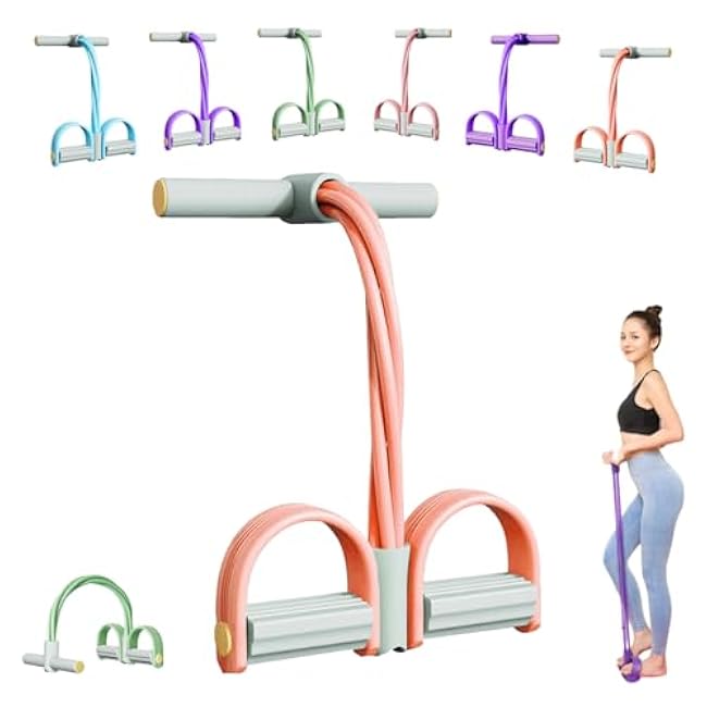 Stirrup Puller for Exercise, 2025 Upgraded Stretching Belt, Latex Pull Rope Fitness Equipment, Used for Strength Training, Abdomen, Waist, Arms, Legs, Home Fitness Equipment