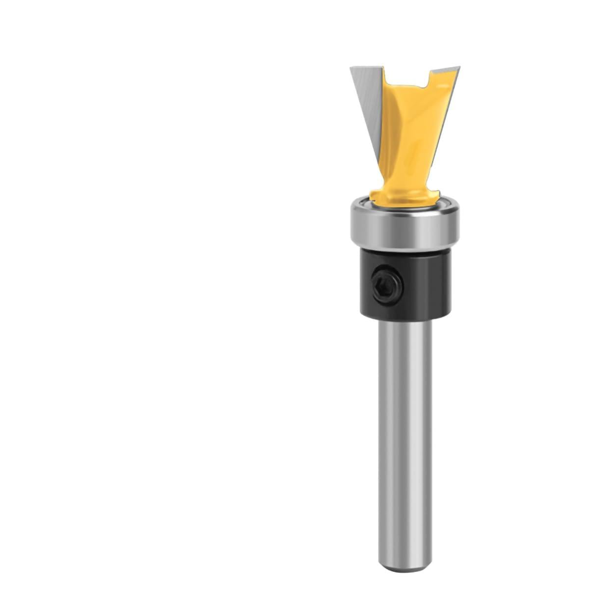 1/4 Inch Shank Carbide Dovetail Bit for Wood, Comb Joint Router Bit