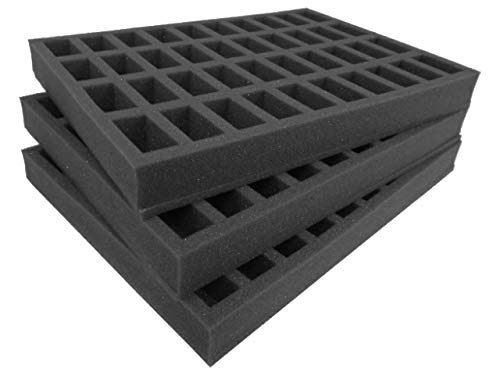 Navara Replacement Tray Set for Gamesworkshop Classic plastic figure case. Carry 120 troops on 25mm bases. Ideal for 12 squads of 10 troops 50mm tall
