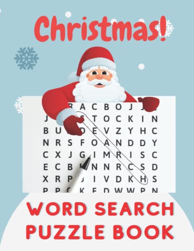 christmas word search puzzle book: for adults, Seniors, family and friends large print | Holiday Fun Word Search Puzzles for Adults, Seniors & Elderly ... search puzzles | 8.5 x 11", 50 unique puzzles