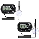 AEDIKO 2pcs aquarium ein thermometer ein LCD einen digitaltank ein thermometer wasserdichte wandkameras eine thermoskanne und eine staubsauger aus der seeschildkröte