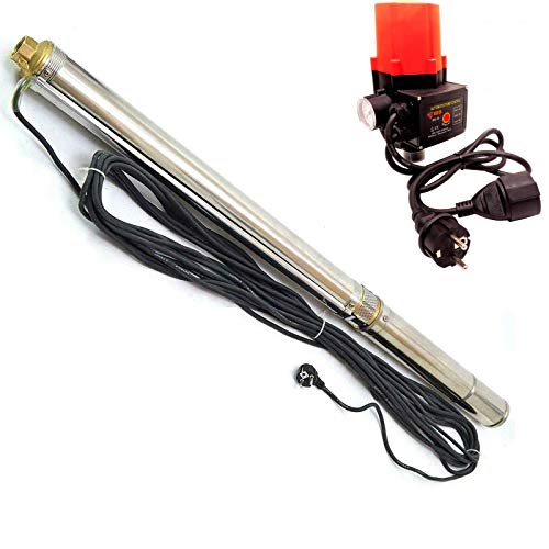 Preisvergleich Produktbild LEISTUNGSSTARKE 3" Tiefbrunnenpumpe 6000l / h > 5% Sandverträglich Pumpensteuerung