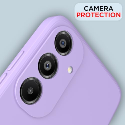 Image of Outlouders Back Cover for Samsung Galaxy A16 5G | Camera Protection | Durable Soft Matte Silicone Bumper Case (Purple)