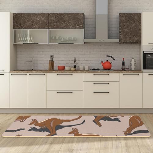 Tapis de cuisine kangourou lavable et absorbant lot de 2 - 3