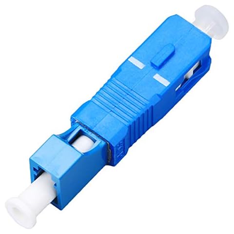 FTTH Optical Equipment Tool LC Female to SC Male Hybrid Flange Singlemode 9/125 SM Optical Fiber Adapter Connector for Digital Communication Cover