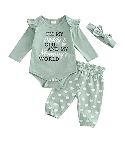 Image of Newborn Infant Baby Girl Clothes Set Sweatshirts Tops Pants Toddler Girl Outfits Gifts 3 6 9 12 18 24 Months