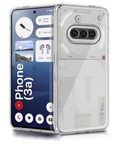 Image of NISHTECH for Nothing Phone 3A 5G 2025 Premium Transparent Hybrid Soft Slim Dust Proof Back Case Cover Silicone with Camera Protection 7 x 6 x 5 cm; 60 g