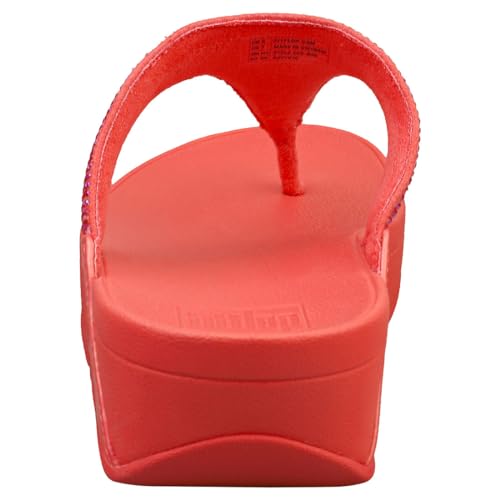 Image of Fitflop Lulu Crystal Toe Post EC5 Toe Separator Pink Coral Size: EU 37, Rosy Coral, 5 Men