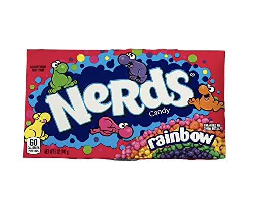 Image of Nerds candy Rainbow & Grapes-strawberry (Pack of 2 variants) Imported.