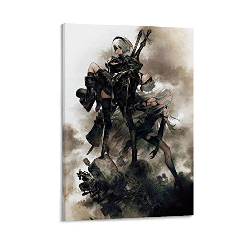 Nier Automata Box Art Poster toile premium impression art mural chic