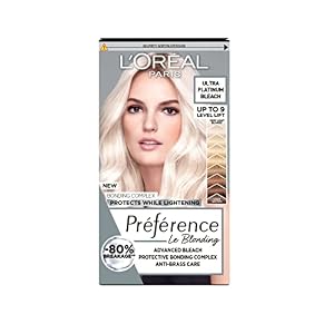 L’Oreal Paris Preference Hair Dye, Long Lasting, Luminous Permanent Hair Colour, up to 9 Levels of Lift, Extreme Platinum