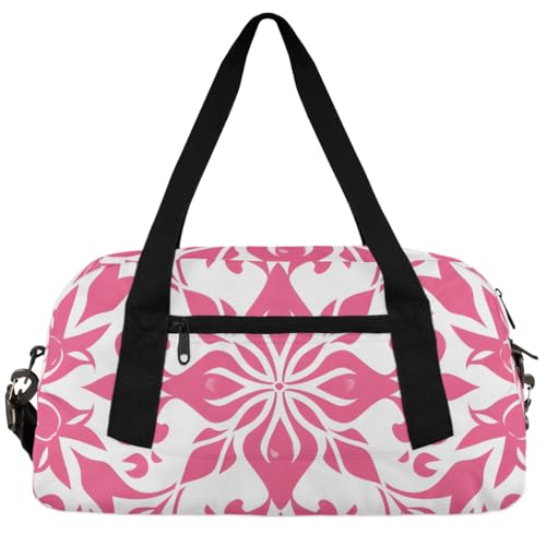 Three Dimensional Flower Kids Duffle Bag Boys Girls Small Sport Dance Gym Bag for Overnight Travel Weekender Carry On