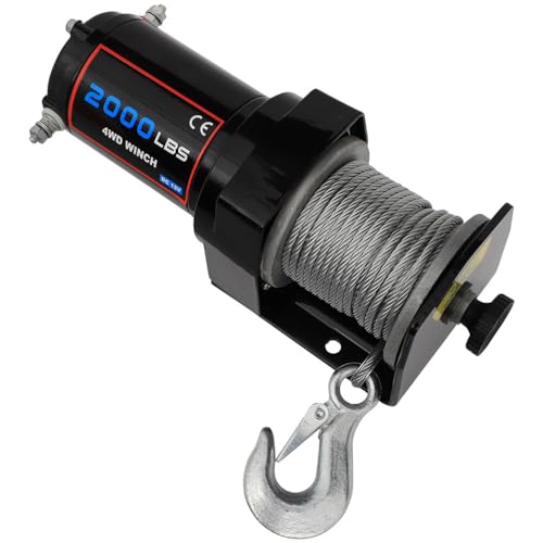 Winche eléctrico 12V 2000LB para remolque y off road miniatura 3