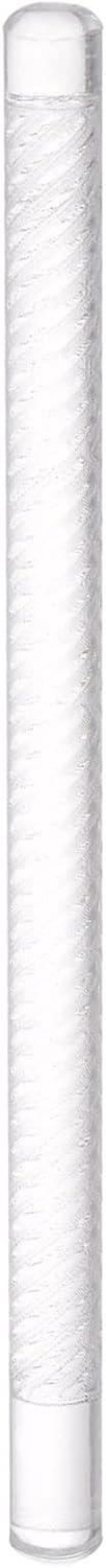 HARFINGTON Acrylic Embossed Rolling Pin 6.3 Inch Twist 3D Pattern Acrylic Non-Stick Roller Fondant Embossing Clay Rolling Pin Textured for Baking Cookie Pastry Clay Dough