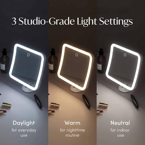 Espejo Fancii Recargable 10x con Luz LED, 3 Modos miniatura 3