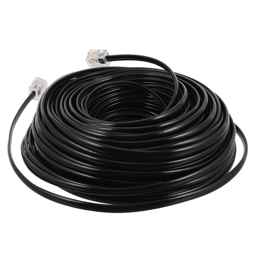 Cable de teléfono RJ11 de 20 metros para solucionar interferencias en llamadas de oficina
