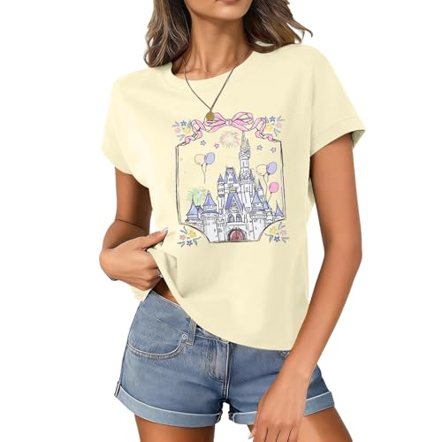 Image of Magical Shirt for Women Magic Kingdom Castle Tshirt Princess Shirts