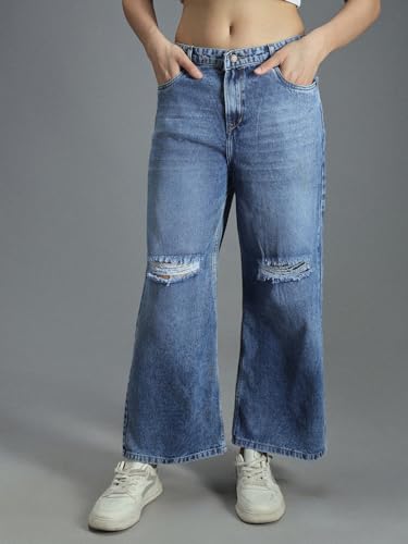 Image of HIGH Star Women's Regular Fit Mid Rise Jeans
