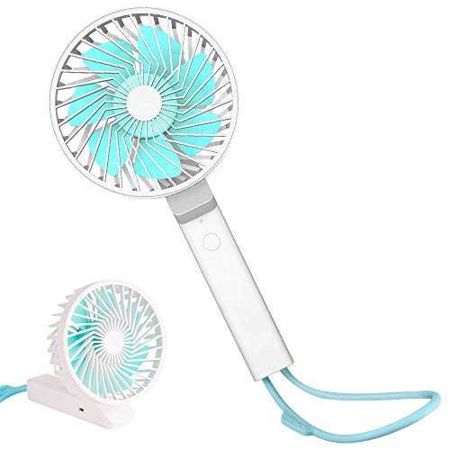 BESTSUN Mini Ventilateur à Main, Ventilateur de Poche Silencieux & Portable, USB Rechargeable Ventilateur Pliable avec 3 Vitesse pour la Maison, Le Bureau & Les Voyages