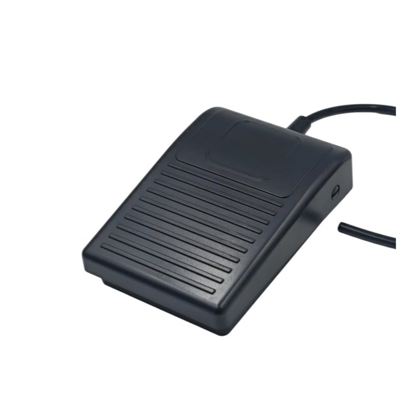 6.6ft/2m Pneumatic Air Foot Pedal Switch, Waterproof Foot-Operated Air Switch,Silicone Air Bag & Tube, ABS Housing, >200 mbar Output, for IPL Beauty Devices, Medical Equipment, and Outdoor Equipment.