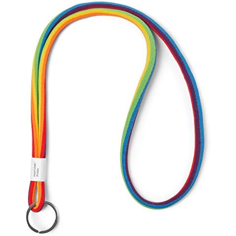 Pantone Design Long, Key Chain for Hanging, Robust, Pride Colours, Nylon Metal, Lang Cover