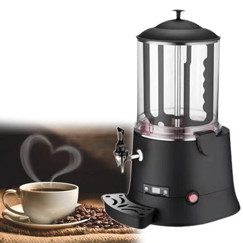 GESAIDES Máquina de Actualización para Máquina de Chocolate Caliente Comercial de 10 l, Dispensador de Chocolate Caliente, Calentador para Calentar Chocolate, Café, Leche, Té