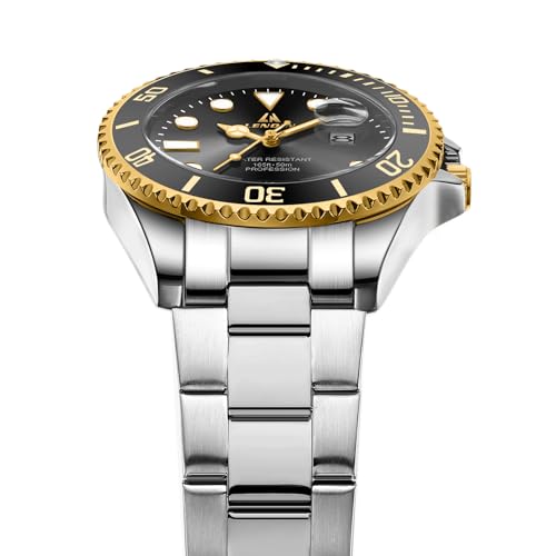 LN LENQIN Mens Watches Stainless Steel Watches for Men Waterproof Analog Quartz Watch Men's Wrist Watches with Date Luminous Fashion Casual Watches