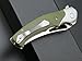 Eafengrow EF7 Folding Knife K110 Steel Blade G10&Stainless Steel Handle EDC Tool Knives for Outdoor Working Camping Hiking(green)