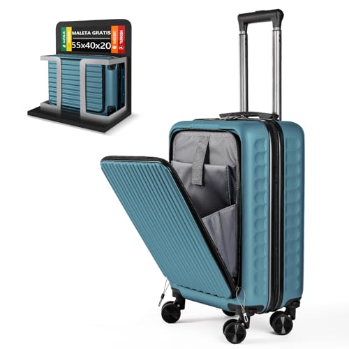 ARTREE Maleta de Cabina 52x35x20cm,ABS Material Trolley Rígida Expandible, con Ruedas giratorias Desmontables,Cerradura combinación,Ideal como Equipaje de Mano para Iberia, Vueling o Easyjet ARTREE Maleta de Cabina 52x35x20cm,ABS Material Trolley Rígida Expandible, con Ruedas giratorias Desmontables,Cerradura combinación,Ideal como Equipaje de Mano para Iberia, Vueling o Easyjet