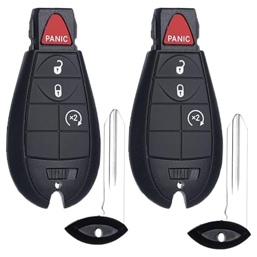 SUPALAND Key Fob FOBIK Keyless Remote Start Replacement Fits for Dodge Ram 1500 2500 2009-2011 2012 Grand Caravan Charger Challenger Durango Journey Jeep Grand Cherokee Commander Chrysler Town Country