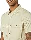 Amazon Essentials Herren Utility-Hemd mit kurzen Ärmeln, Zwei Taschen und schmaler Passform (Früher Goodthreads), Helles Khakibraun, XL