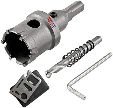Krost Tungsten Carbide Tipped Holesaw,TCT Holesaw For Metal,Wood & Other Applications With Pocket Multitool (TCT Holesaw 75mm)