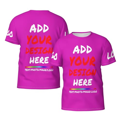 Personalized Image Text Logo | Design Your Own Customized Shirts | Digital Printing | Custom T-Shirt