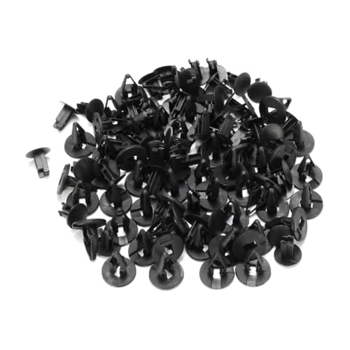 NOLITOY 50 piezas Clips de Nylon para Automóvil Sujetadores de Empuje para Paneles de Puertas y Parachoques Resistentes y Antivibración Accesorios para Montaje de Carrocería de Coche