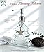 JASAI Unique Design Christmas Tree Soap Dispenser with 304 Rust Proof Stainless Steel Pump, Xmas Decorative Bathroom Soap Dispenser Great for Xmas Decor, Hand Soap, Dish Soap, Kitchen.