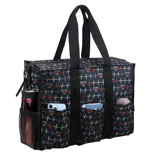 Image of Nurse Bags for Work Nursing Bag Multiple Pockets Waterproof Organizing Zip Top Clinical Bag for Nursing Students Home Health